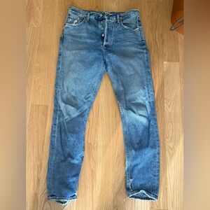 Agolde Women's Straight Blue Jeans